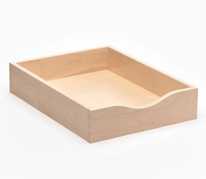 Pantry roll out drawer with round handscoop