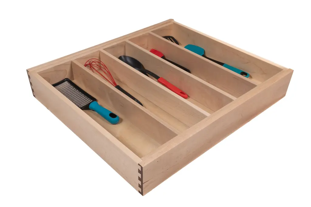 Maple Dovetail Drawer with Utensil Divider DU4 acc.webp