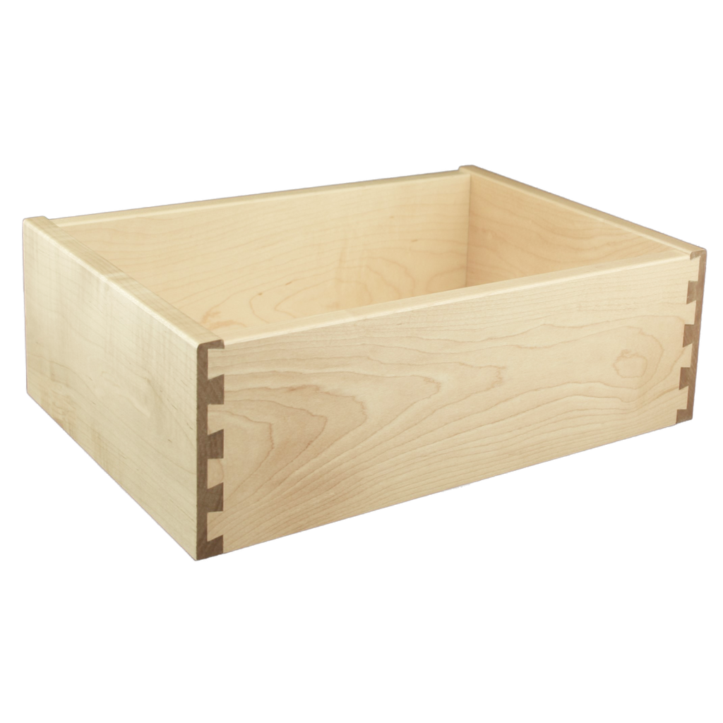 Solid wood dovetailed drawer